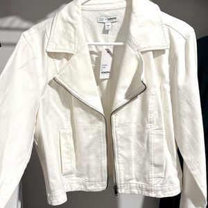 Lauren lane white denim jacket